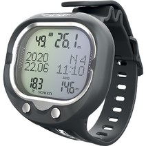 프리다이빙 컴퓨터 게이지 Seac Screen Scuba Wrist Dive Computer, Black/White