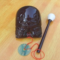 목탁 불교용품 반야심경 석가모니 부처 새차고사 부처님오신날 석가탄신일, 02. 3인치 폭 7.5cm 암적색(망치옥패 배달)