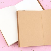 레인몰 캘리그라피 드로잉북 크라프트 무지 노트 32k, 32K 64매 크라프트지(1인20개한정)