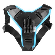 액션캠대여 초미니무선카메라 바디캠 GoPro Hero 용 원피스베이스 브래킷 홀더 9 8 6 5 헬멧 턱 마운트 액션 스포츠 카메라 풀 페이스 오토바이 액세서리, 01 Blue_01 Motocycle