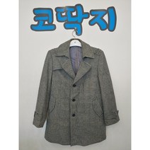 남02134 바쏘정품 중고구제 춘추동 롱 모직 코트 코딱지구제