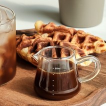 내열유리 에스프레소 추출 샷잔, 감자쌀롱 크로크321 샷잔_(대 60ml 2p)