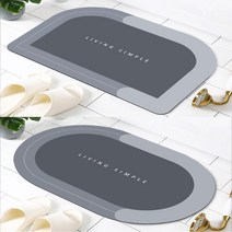 롤링 돌돌이 폭신한 규조토 발매트 욕실매트 주방매트, 쿠팡50억 규조토 발매트 반원