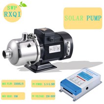 펌프 산업용 태양 표면 dc ss304 임펠러 농업 관개 192v 2200w 또는 3hp 최대 흐름 23000lh 최대 헤드 55m 입구 앰프 콘센트 2quot, 01 192V