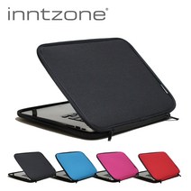 인트존 INTC-215X 투톤 고정밴드 플립커버 노트북파우치, 스카이블루 B 15.6 인치