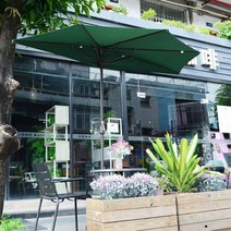 벽면 사이드 매장앞 파라솔 비가림 업소용 옥상 주말농장 테라스 호텔 휴양림 루프탑, 1개, 벽면 하프파라솔본체(아이보리)