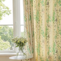 SUOUO 거실 침실 커튼 빛 필터링 커텐 2패널