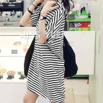 쇼션 여름 반팔티 여성 옷 데일리 후드티 반소매 의류 스트라이프 라운드 여자 반팔 티셔츠
