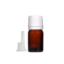 [유리용기] 갈색병 드롭퍼 민자캡 5ml 10ml 20ml 30ml 50ml 100ml, 5ml 갈색병 드롭퍼 일반민자캡(백색)
