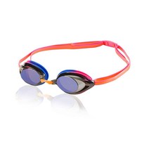 Speedo 여성용 수경 미러 뱅퀴셔 2.0 화이트/앰버/실버, Hot Coral