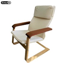 이케아 포엥 암체어 호환커버 이지핏 서재용 안락 흔들 의자 팔걸이 쿠션 커버 리폼, 팔걸이쿠션커버, 스판덱스/라이트 브라운