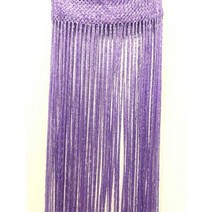 도어 스트링 커튼 300cmX260cm 벽 패널 프린지 창 침실 디바이더 블라인드 술 스크린 웨딩 장식 2 사이즈, 보라색, 100x200cm