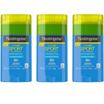 Neutrogena 뉴트로지나 쿨드라이 스포트 썬스틱 SPF50+ 42g 3개 CoolDry Sport Sunscreen Stick UVA/UVB Protection, SPF 50+ UVA/UVB Protection, 1.5floz(42g)