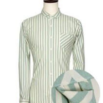 [모비딕컴퍼니] 남방 반팔스트라이프셔츠 디자인셔츠 남자스트라이프 남자줄무늬셔츠 phiao