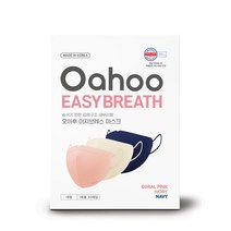 [30매]오아후 이지브레스 2D 컬러 마스크 대형 3종 컬러, 이지브레스 컬러혼합 30매