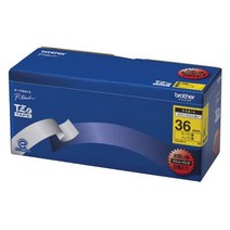 형제 공업 TZe 테이프 라미네이트 테이프(황지흑자) 36 mm 5개 팩 TZe-661 V