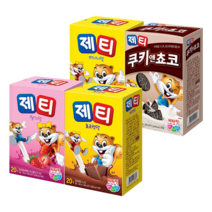동서 제티 17g x 20t 쵸코렛맛 + 딸기맛 + 바나나맛 + 쿠키앤쵸코 분말 스틱 4종 세트, 1세트