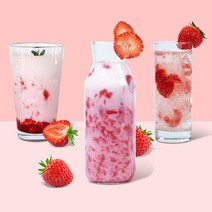 딸기가득 딸기 음료베이스 라떼 스무디 에이드 주스, 1.2kg, 단품없음