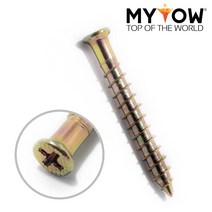 특판 단납 주방가구 접시머리 황색 장조립피스 외날, 쿠팡업 6.0X45mm