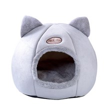 고양이 하우스 겨울 숨숨집 고양이집, L(6kg에 적합)