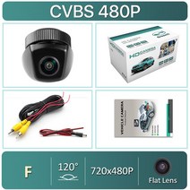 어라운드뷰 후방 사이드 카메라 GreenYi-170 1920*1080P HD 야간 투시경 자동차 카메라 BMW 1 2 3 4 5 6 7, 01 A-CVBS-720x480P