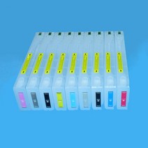 유럽 엡손 SureColor P6000 T8041-T08049 시리즈 프린터 용 칩이있는 호환 리필 잉크 카트리지, 한개옵션1, 09 Yellow
