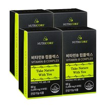 뉴트리코어 비타민B 컴플렉스 1000mg 60정 4개, 상세페이지 참조, 상세페이지 참조, 상세페이지 참조, 상세페이지 참조, 상세페이지 참조