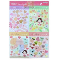 피노키오 금홍팬시 포인트 데코 하트라벨스티커 붙이기 꾸미기 놀이 크리스마스 어린이날 생일