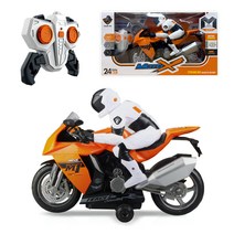 베비포 스턴트 무선조종 모터 RC 오토바이, 화이트