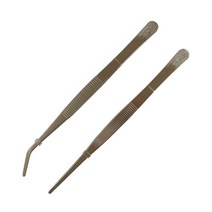 다육이 원예 식물 핀셋 20cm 곡선 직선 원예용 분재, 곡선형