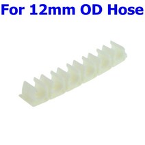 1/4 3/8 6mm 8mm 10mm 12mm 호스 워터 파이프 플로우 벤드 클립 고정 클램프 튜브 엘보 코너 홀더 RO 시스템 전환, [12] White 12mm