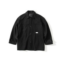 가을 빈티지 루즈핏 후드 입체 포켓 모직 코트N2220/P200