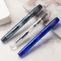 야자컴퍼니 모지앙 구 문맨 C3 듀얼필링시스템 아이드로퍼 컨버터 투명 만년필 데몬 만년필, EF, 데몬 포그 그레이