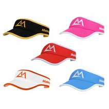 아울스 스포츠 러닝 썬캡 마라톤 트레일 런닝 모자 썬바이저, 레드