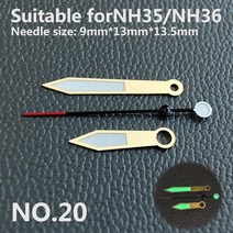 벽시계수리 시계 액세서리 포인터 NH35 손 흰색 녹색 슈퍼 발광 NH36 운동에 적합 NO.1 NO.44