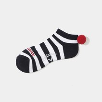 캘러웨이 2022 방울 스트라이프 발목 양말 C22293202, 네이비