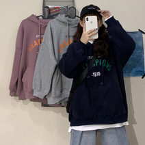베베퀸즈 챔프니 여성용 간절기 후드티