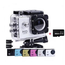32GB 메모리 카드 액션 다이빙 30M 방수 1080P 풀 HD 헬멧 카메라 수중 스포츠 카메라 스포츠 DV 2x 배터, 06 금