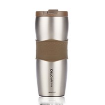 오슬로 스텐 이중진공 텀블러 피넛 4color 보온보냉, 400ml, 실버