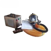 2인 송기마스크 호흡기 튜브 공기호흡 공업용 보호구, 상세 페이지 참고, 2인 전기 공기 공급 장치20m플러그인+충전식