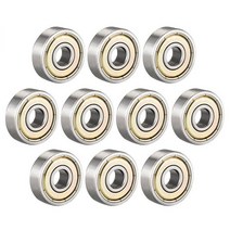 10 Pieces 608 623 624 625 626 685 ZZ 이중 차폐 소형 고 탄소강 단일 행 깊은 홈 볼 베어링 8x22x7 MM|Bearings|, 1개, 605ZZ 5x14x5mm, 10 개