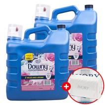 다우니 대용량 섬유유연제 아로마 플로럴 8.5L x2개 + 아이보리비누, 2개
