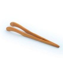 월월중국식품 대나무 굽은형 찻잔집게
