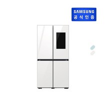[E] 삼성 비스포크 패밀리허브 5도어 코타 RF85B97A1APW, 상글램화이트+하코타블루
