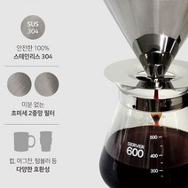 카페 이탈리아 반영구서버＆스테인레스드리퍼 고급 핸드드립세트 A