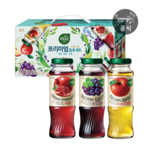 자연은 프리미엄 음료세트 180mL 병 12개 1세트 (석류 포도 사과)