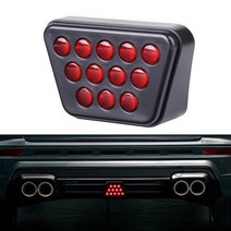 오토바이 트레일러 캐리어 F1 스타일 LED 레드 3 차 후면 테일 브레이크 정지 스트로브 라이트 안개등 자동차 픽업 트럭 SUV RV 범용