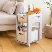 렘보 미니 2단 트롤리 소파 수납 오늘의 집 서랍식 주방, 화이트