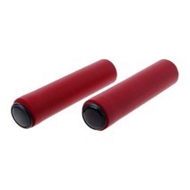 자전거 그립 실리콘 스폰지 핸들 바 그립 소프트 자전거 그립 사이클링 핸들 바, 빨간색