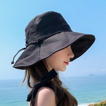 실버스 여성 벙거지모자 챙넓은 버킷햇 여름 휴양지 보넷 모자